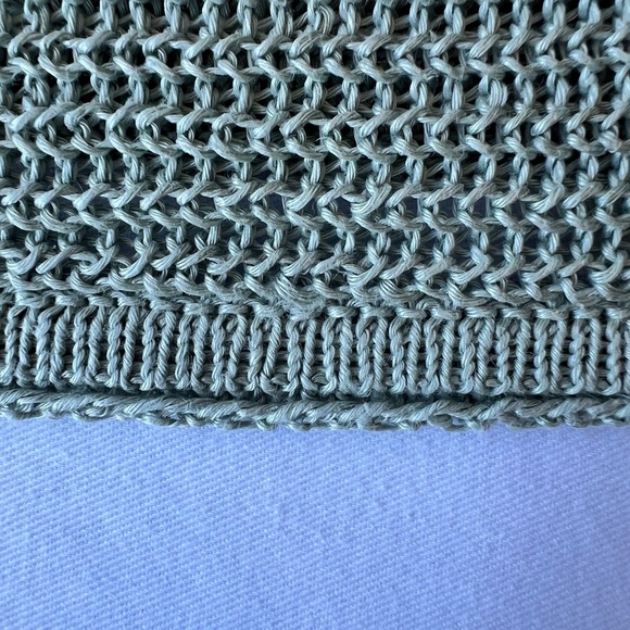 Poetry Rib Stitch Delave Dyed Linen Pullover Cropped Relaxed Fit Sweater - Picture 12 of 12